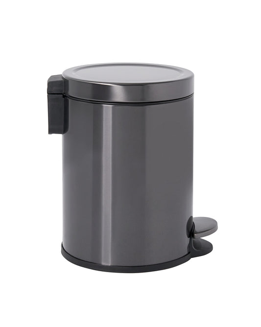 Stainless Steel Round Step-On Trash Can - US 29565