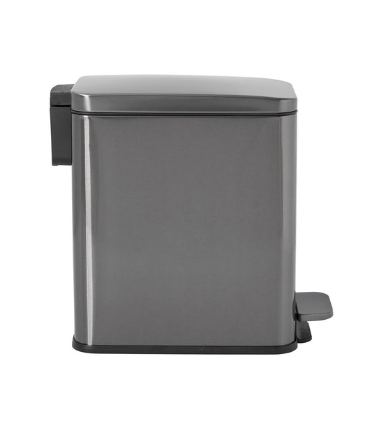 Stainless Steel Slim Step-On Trash Can - US 62910
