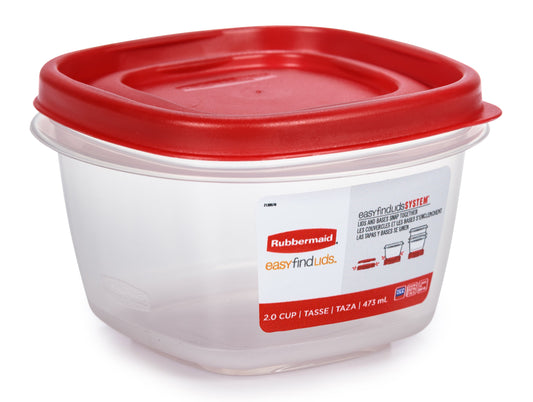 EasyFindLids™ Medium Food Storage Container, Square - US 06383