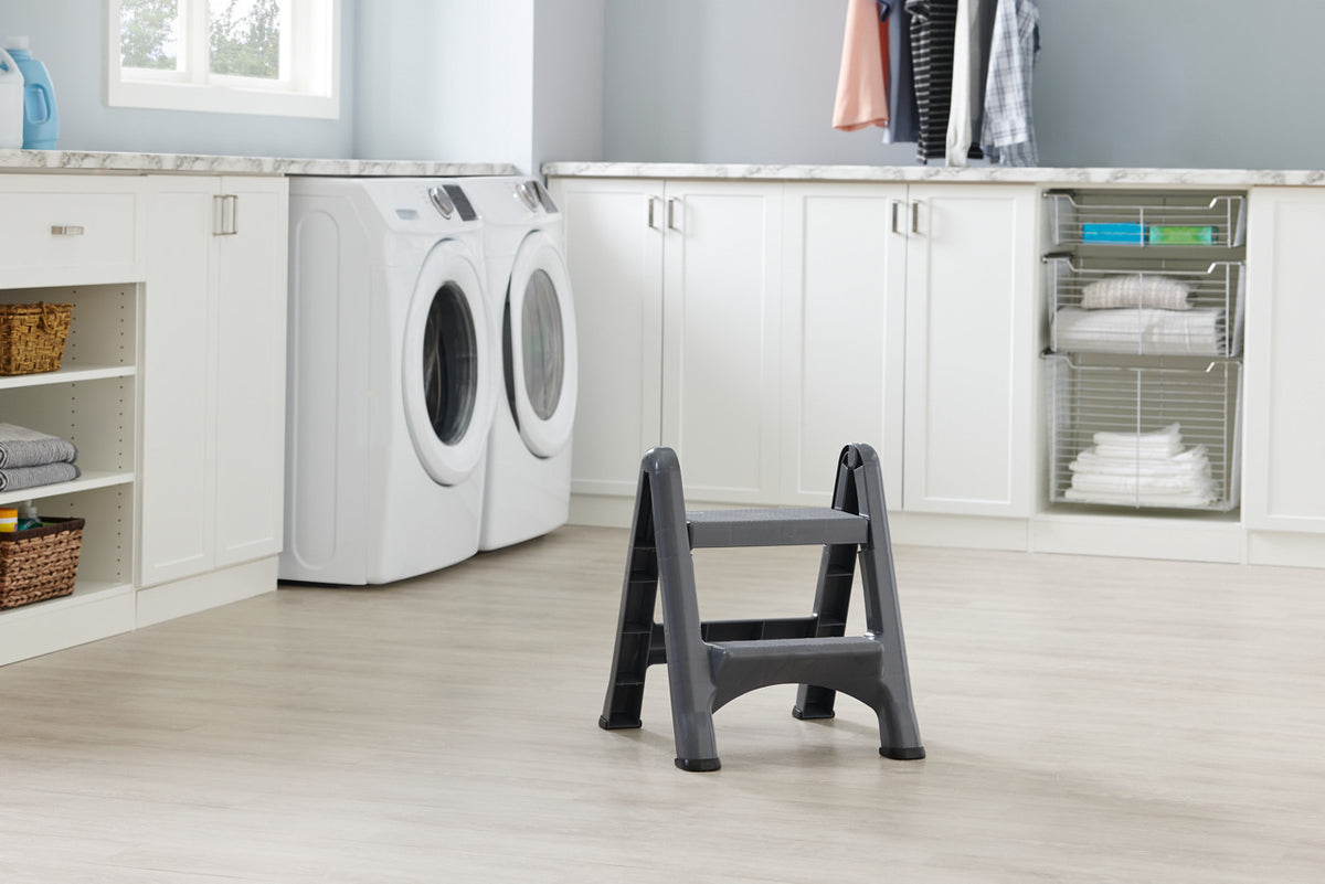 EZ Step™ Folding Plastic Step Stool - US 12795