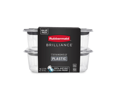 Brilliance™ Medium Food Storage Containers, Rectangle - US 07926