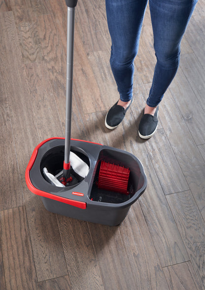 Microfiber Flat Spin Mop and Bucket - US 76138