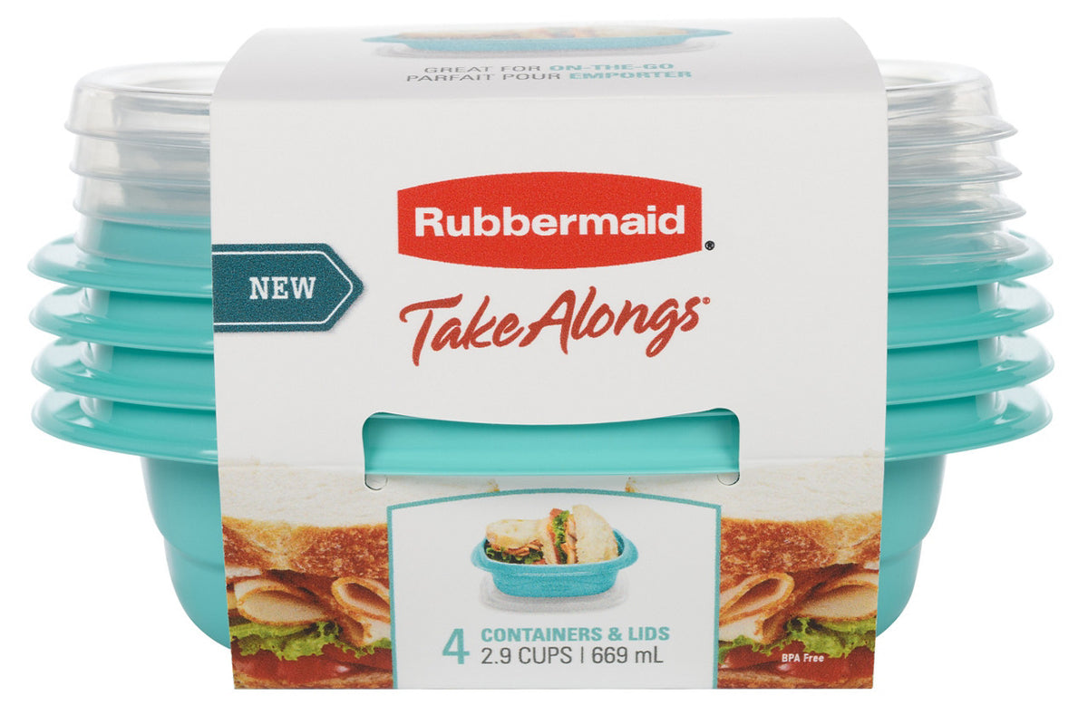 TakeAlongs® Food Storage 2.9 Cup Square Containers, Meal Prep - US 43789