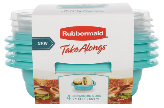 TakeAlongs® Food Storage 2.9 Cup Square Containers, Meal Prep - US 43789
