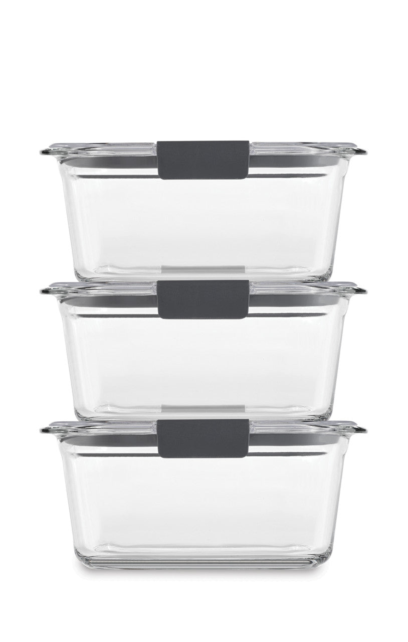 Brilliance™ Glass Food Storage Container, Medium Rectangular Set - US 58144