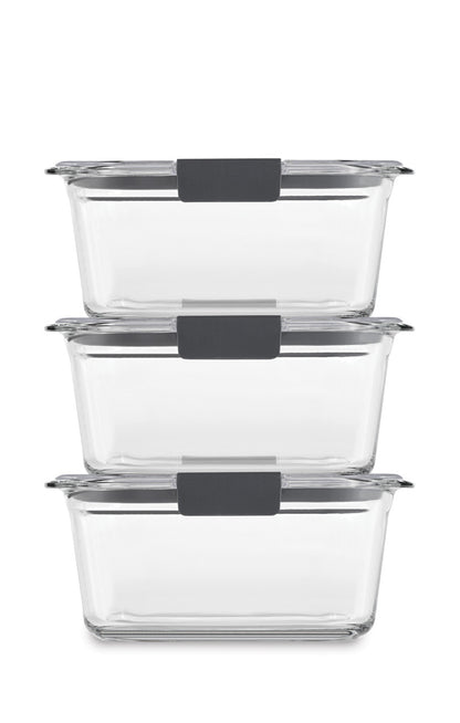 Brilliance™ Glass Food Storage Container, Medium Rectangular Set - US 58144