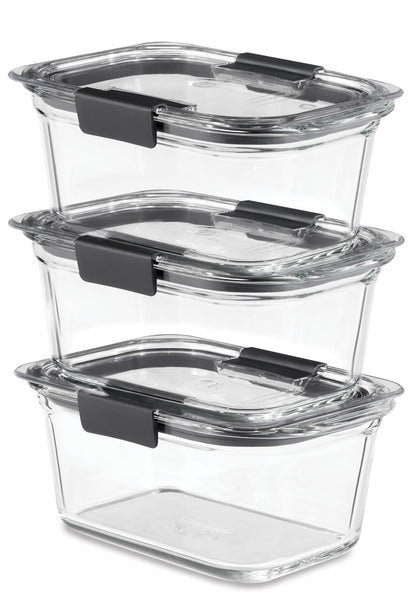 Brilliance™ Glass Food Storage Container, Medium Rectangular Set - US 58144