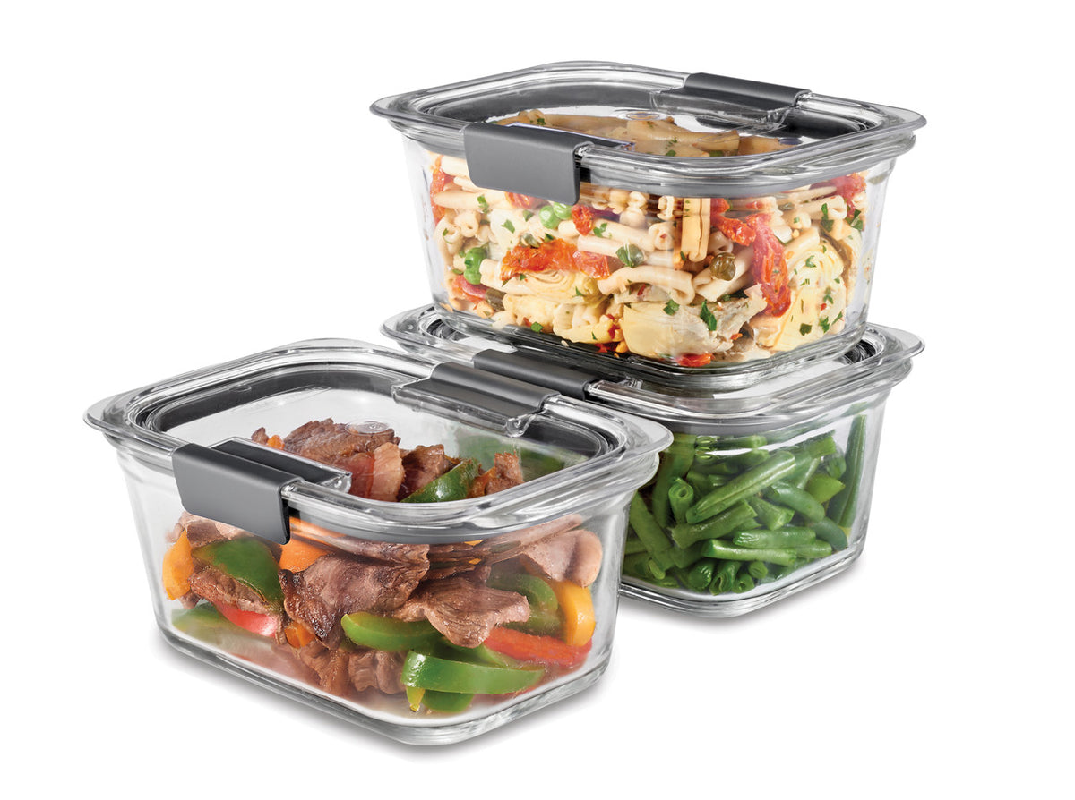 Brilliance™ Glass Food Storage Container, Medium Rectangular Set - US 58144