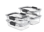 Brilliance™ Glass Food Storage Container, Medium Rectangular Set - US 60545