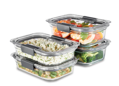 Brilliance™ Glass Food Storage Container, Medium Rectangular Set - US 60545