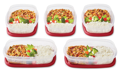 EasyFindLids™ Medium Food Storage Containers, Rectangle - US 05430
