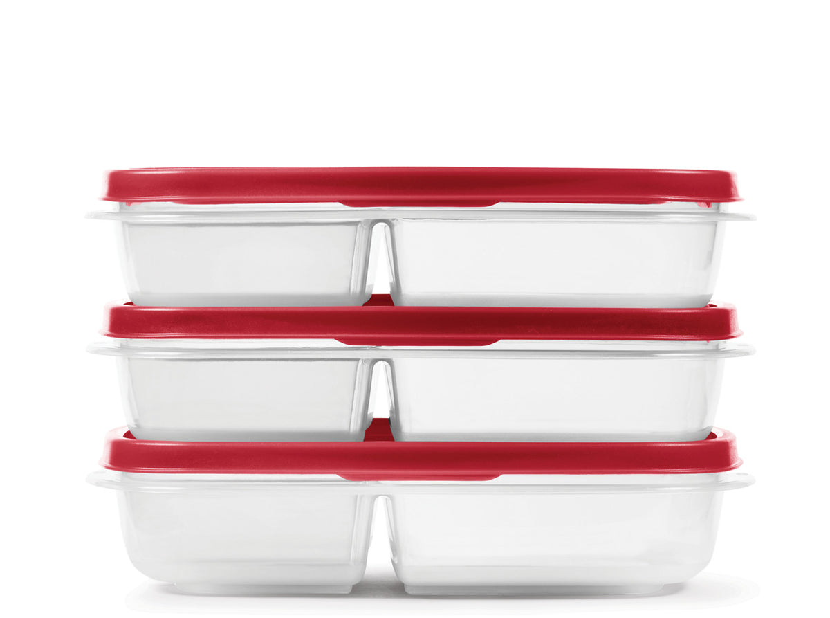 EasyFindLids™ Medium Food Storage Containers, Divided - US 00975