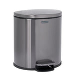 Stainless Steel Semi-Round Step-On Trash Can - US 88690