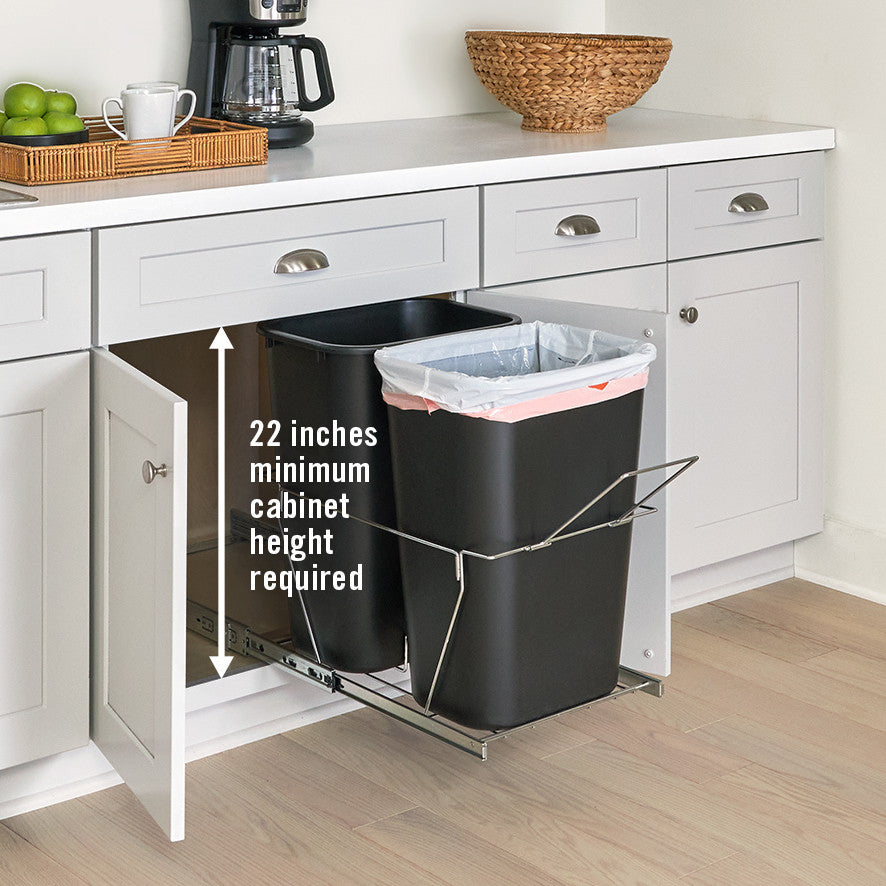 In-Cabinet Pull-Out Waste & Recycling Bins - US 60351