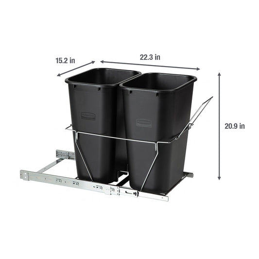 In-Cabinet Pull-Out Waste & Recycling Bins - US 60351