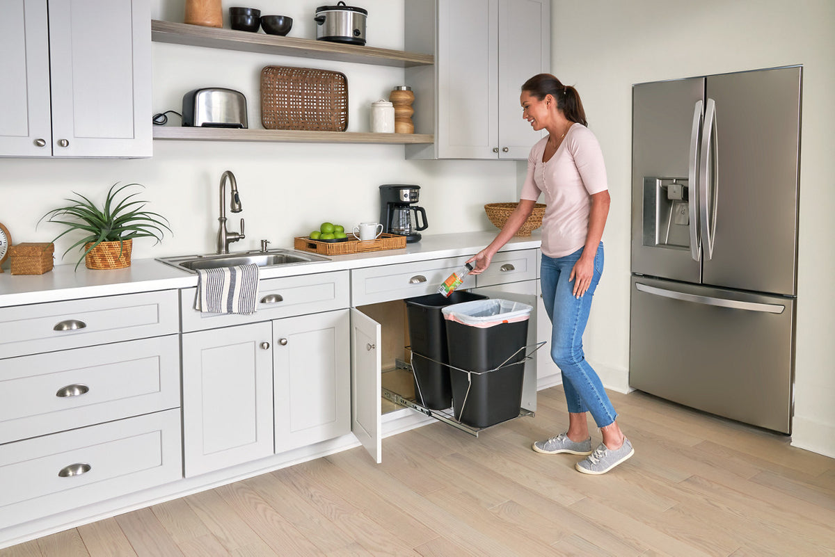 In-Cabinet Pull-Out Waste & Recycling Bins - US 60351