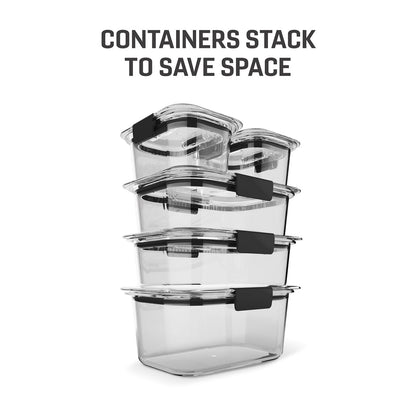 Rubbermaid Brilliance® 10-Piece Set, Leak-Proof and Clear Food Storage Containers - US 11265