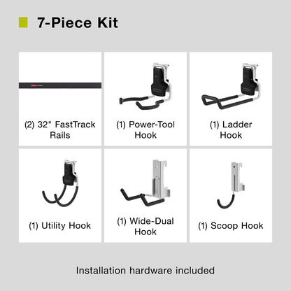 FastTrack 7 Piece Tool Kit, Garage Organization - US 75416