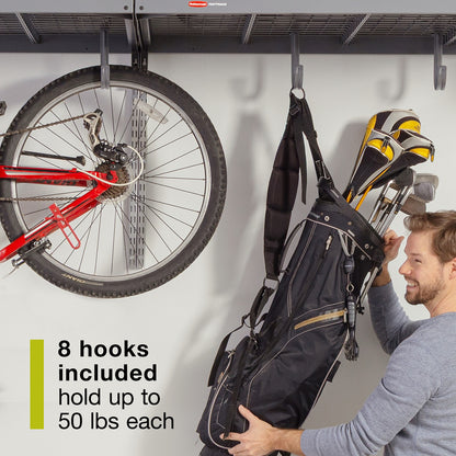 FastTrack Overhead Garage Storage System Double Platform, Garage Organization Storage Cabinets, Garage Cabinet, Garage Wall Organizer, 3FT x 8FT - US 20136