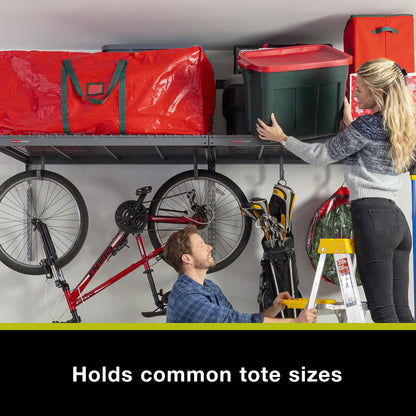 FastTrack Overhead Garage Storage System Double Platform, Garage Organization Storage Cabinets, Garage Cabinet, Garage Wall Organizer, 3FT x 8FT - US 20136