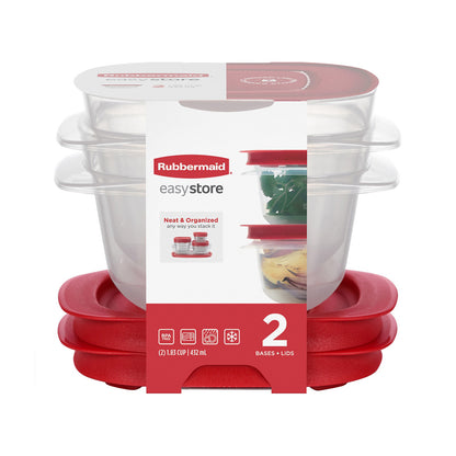 EasyStore Food Storage Containers, 2-pack Square - US 02806