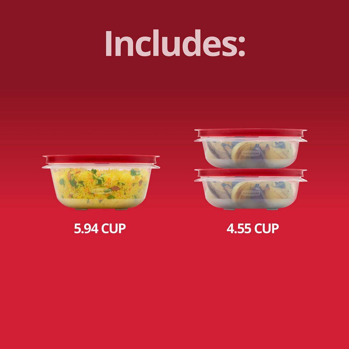 EasyStore Food Storage Containers, 3-pack Round - US 59187