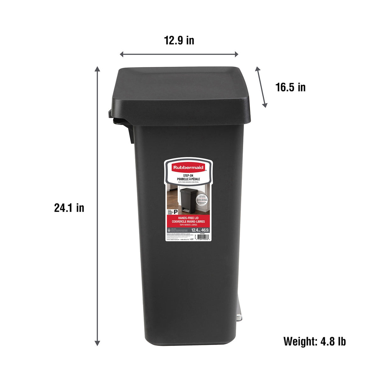 Step-On Trash Can - US 00807
