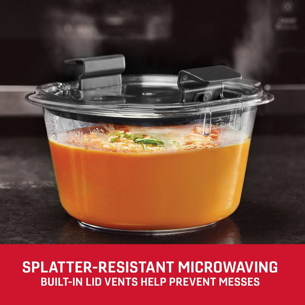 Rubbermaid Brilliance® Round Leak Proof Food Storage Container, 6.97 cup - US 15754