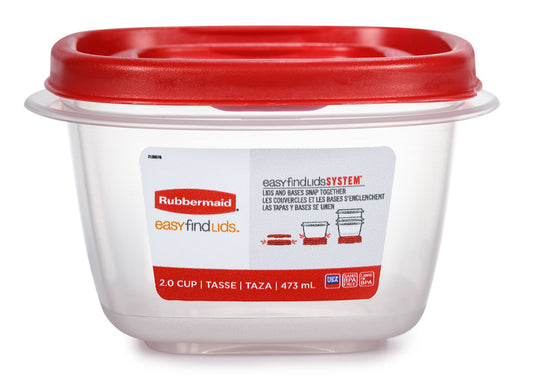 EasyFindLids™ Medium Food Storage Container, Square - US 06383