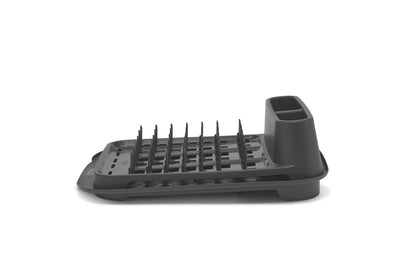 Rubbermaid® Antimicrobial Dish Drying Rack with Drainboard, Raven Grey, 2-Piece Set - US 53580