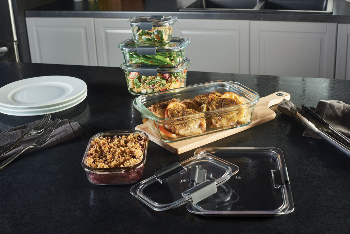 Brilliance™ Glass Food Storage Container, Medium Rectangle - US 24369