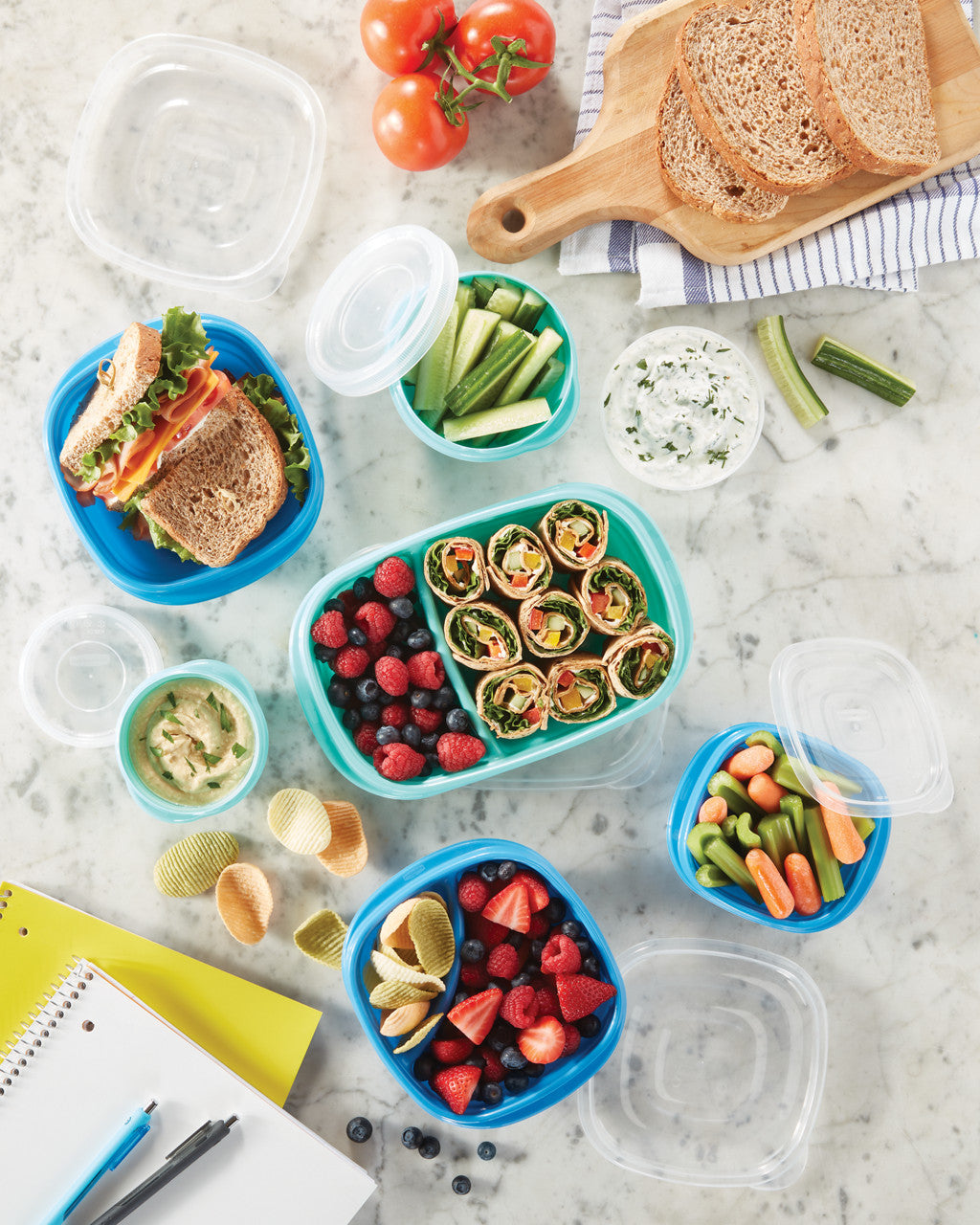 TakeAlongs® Food Storage 2.9 Cup Square Containers, Meal Prep - US 43789