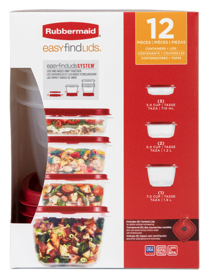 EasyFindLids™ with Vents Container Set - US 98255